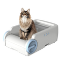 CDAMAIUJE Open-Top Automatic Litter Box Self Cleaning Cat Litter Box